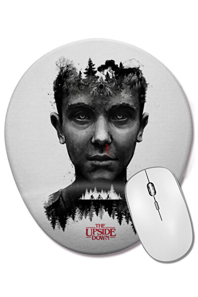 BASKI DÜNYASI Stranger Things The Upside Down Mouse Pad oval cu suport pentru...