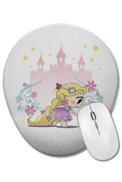 BASKI DÜNYASI Princese slatke - Rapunzel ovalna podloga za miša sa podrškom z...
