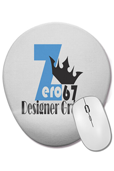 BASKI DÜNYASI Zero067 Mouse Pad oval cu suport pentru încheietura mâinii