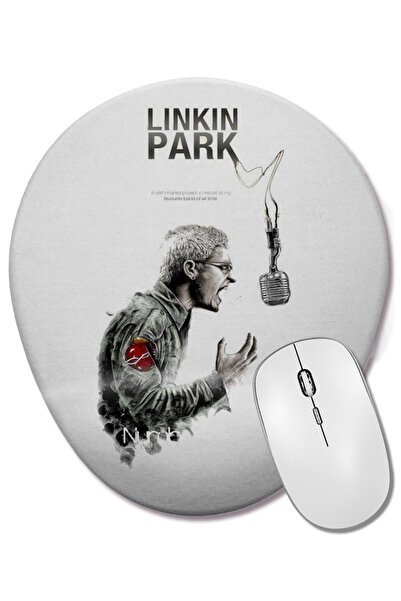 BASKI DÜNYASI Mouse Pad oval Linkin Park cu suport pentru încheietura mâinii