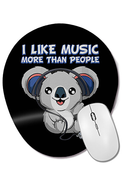 BASKI DÜNYASI Коала мечка изкуство музика подложка за китката овална подложка...