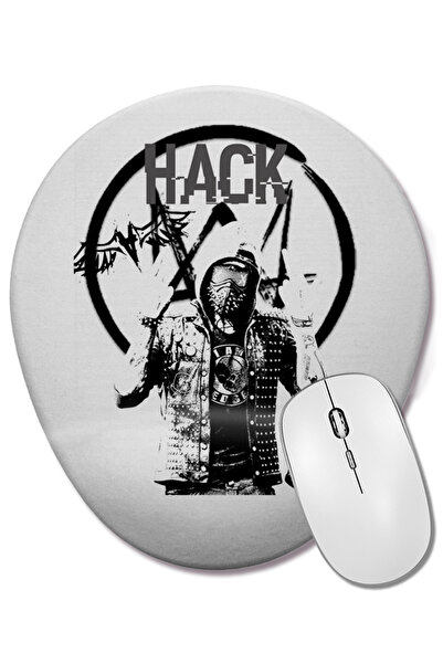 BASKI DÜNYASI Watch Dogs 2 Sem Fundo Mouse Pad oval cu suport pentru încheiet...