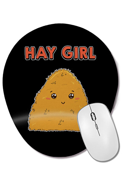 BASKI DÜNYASI Mouse Pad oval cu suport pentru încheietura mâinii, cu design d...