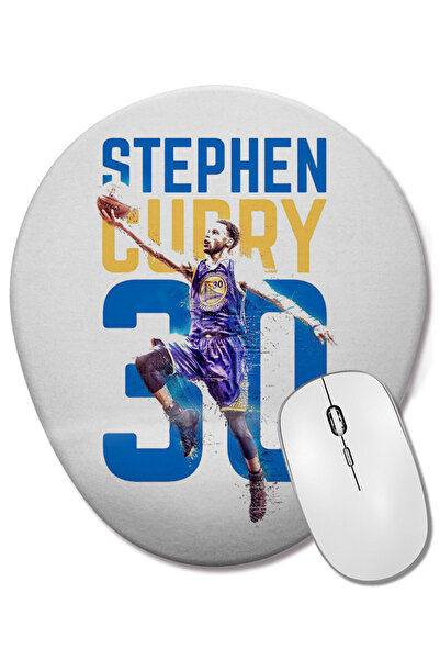 BASKI DÜNYASI Mouse Pad oval Golden State Warriors Stephen Curry cu suport pe...