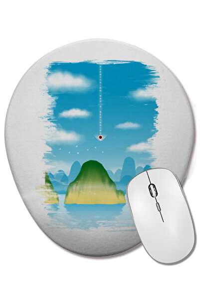 BASKI DÜNYASI Dragon Ball The Arrival Mouse Pad oval cu suport pentru încheietura mâinii