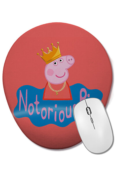 BASKI DÜNYASI Notorious Peppa Pig 02 Οβάλ ποντίκι με υποστήριξη καρπού