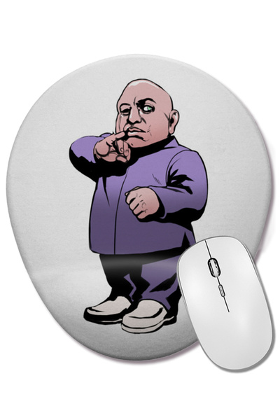 BASKI DÜNYASI Mouse Pad oval Austin Powers Mini Me cu suport pentru încheietura mâinii