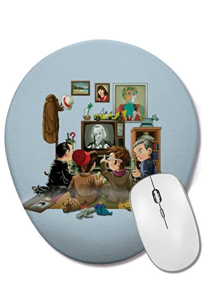BASKI DÜNYASI Doctor Who 50 de ani de la Doctor Who Mouse Pad oval cu suport ...