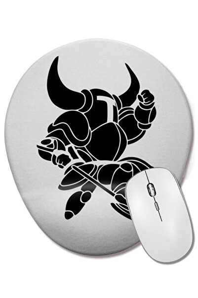 BASKI DÜNYASI Mouse Pad oval minimalist Shovel Knight cu suport pentru închei...