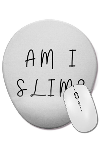 BASKI DÜNYASI AM I SLIM Овална подложка за мишка с опора за китката