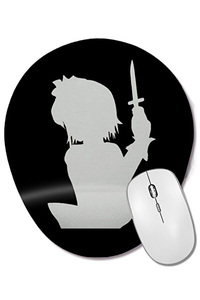 BASKI DÜNYASI Mouse Pad oval Sakuya Izayoi Touhou cu suport pentru încheietur...