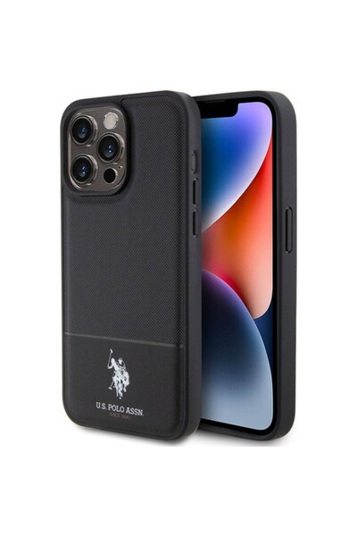 U.S. Polo Assn. Apple Iphone 15 Pro Max Uyumlu Kılıf Lisanslı Suni Deri Arka ...