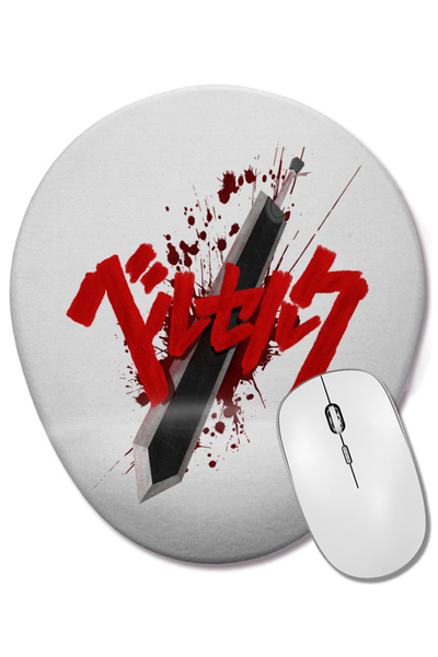 BASKI DÜNYASI Mouse Pad oval Berserk Dragonslayer cu suport pentru încheietur...