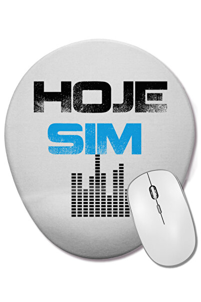 BASKI DÜNYASI Mouse Pad oval Hoje Sim cu suport pentru încheietura mâinii