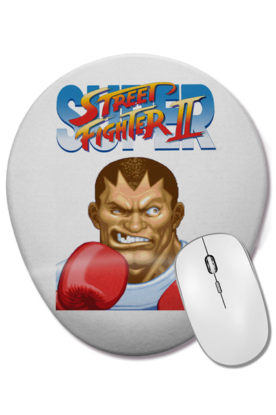BASKI DÜNYASI Mouse Pad oval Street Fighter 2 Balrog cu suport pentru încheie...