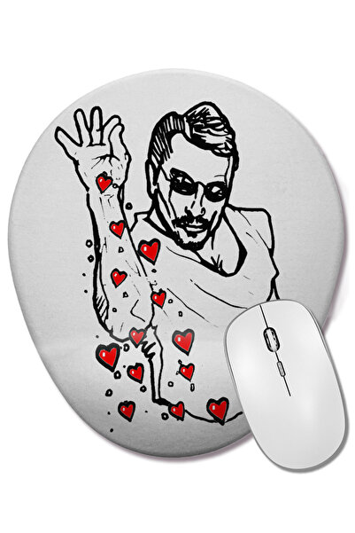 BASKI DÜNYASI Οβάλ ποντίκι με υποστήριξη καρπού Love Sharing Nusret