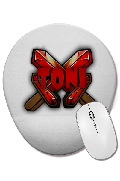 BASKI DÜNYASI Tampă de mouse ovală Toni Na Frente cu suport pentru încheietur...