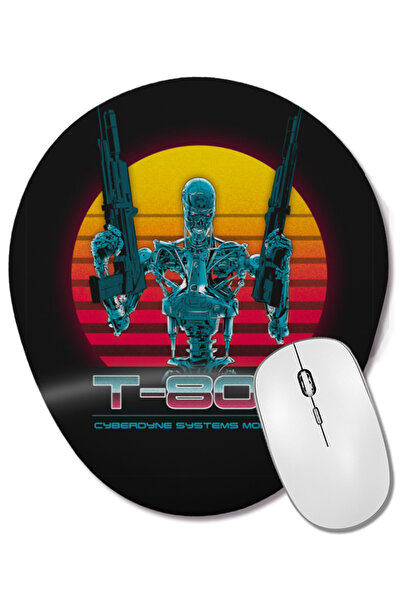 BASKI DÜNYASI Mouse Pad oval din seria Terminator T-800 cu suport pentru înch...