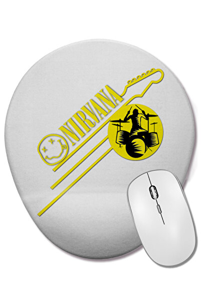 BASKI DÜNYASI Mouse Pad oval Nirvana 02 cu suport pentru încheietura mâinii