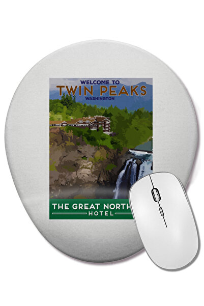 BASKI DÜNYASI Οβάλ ποντίκι ποντικοπληκτήρας Twin Peaks Great Northern Hotel μ...