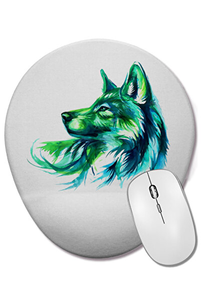 BASKI DÜNYASI Mouse Pad oval Ventos Uivantes cu suport pentru încheietura mâinii