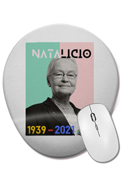 BASKI DÜNYASI Diana Natalicio RIP Mouse Pad oval cu suport pentru încheietura mâinii