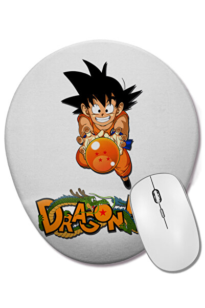 BASKI DÜNYASI Овална подложка за мишка Goku Pequeno с опора за китката