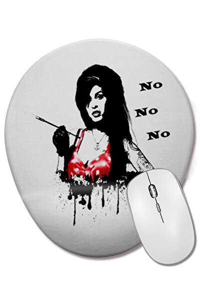 BASKI DÜNYASI Οβάλ ποντίκι με υποστήριξη καρπού Amy Rock