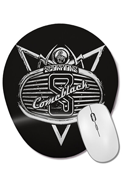 BASKI DÜNYASI Scorpions Comeblack Mouse Pad oval cu suport pentru încheietura...