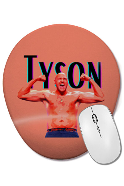 BASKI DÜNYASI Mouse Pad oval Tyson Fury cu suport pentru încheietura mâinii