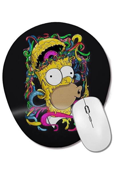 BASKI DÜNYASI Mouse Pad oval Simpsons cu suport pentru încheietura mâinii