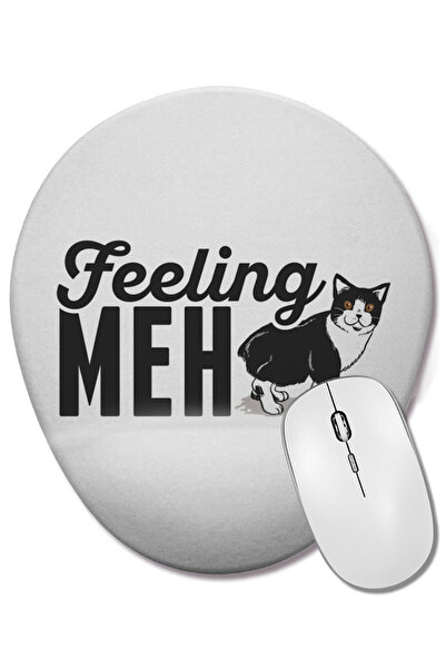 BASKI DÜNYASI Мила і кумедна кішечка Meh Kitty Adorable Cat Bilek Destekli Ov...