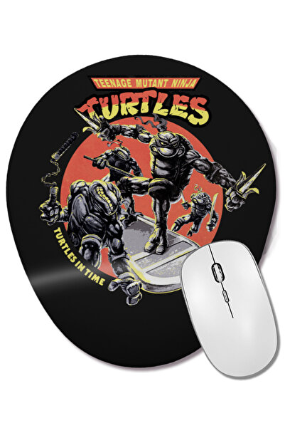 BASKI DÜNYASI Mouse Pad oval cu suport pentru încheietura mâinii Ninja Turtle...