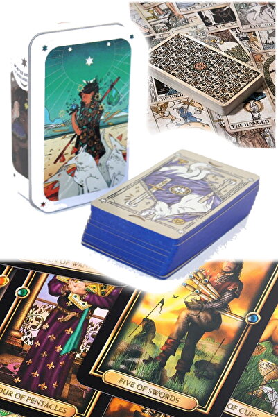 Munico White Numen Tarot Kartı Serisi Tarot Oracle Kart Kurulu Oyun Kartı Met...