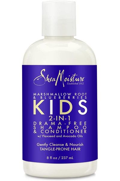 Shea Moisture Marshmallow Root and Blueberries Kids 2-In-1 Shampoo and Conditioner for Kids 8 oz