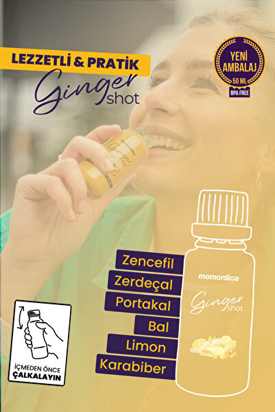 MOMORDİCA Ginger Shot - 10 Adet