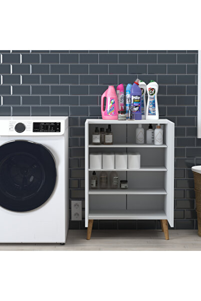 Monte Sehpa Luce Midi Banyo Dolabı Çok Amaçlı Dolap