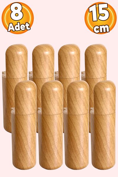 Badem10 Capsula Bohemian (PREMIUM) Mobila Canapea Unitate TV Fotoliu Picior Baza Picioare Model Lemn 15 Cm 8 Buc