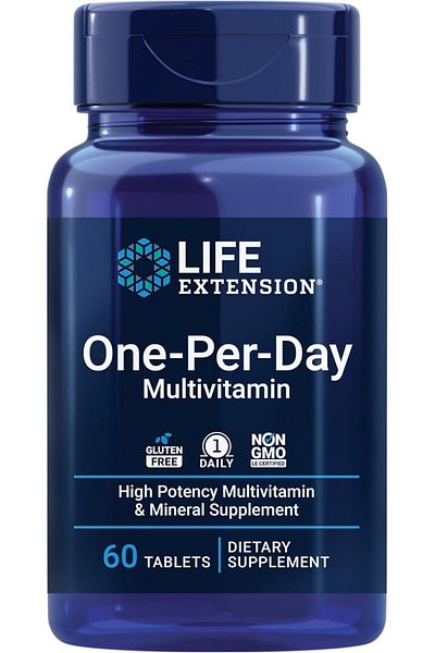 Life Extension One-Per-Day Multivitamin, 60 Tablets