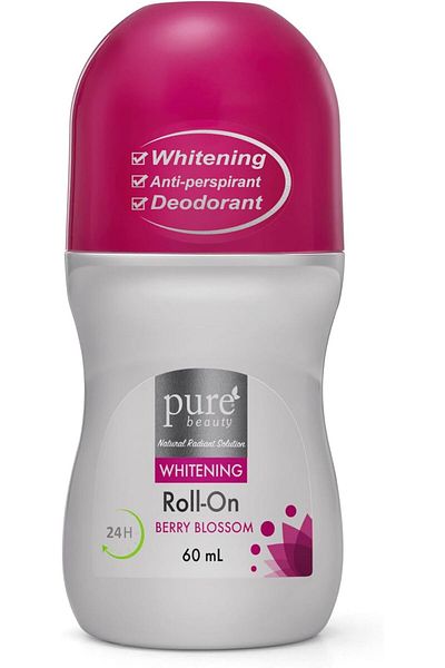 PURE BEAUTY pure beauty Berry Blossom Whitening Antiperspirant and Deodorant Roll-on, 60 ml, PB-031