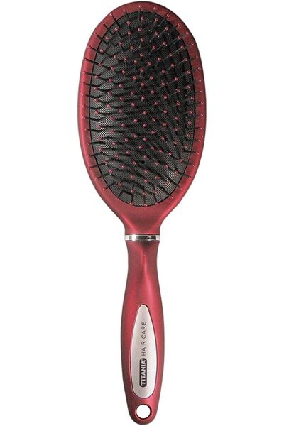 TİTANİA Titania 1631 Oval Hair Brush, Red