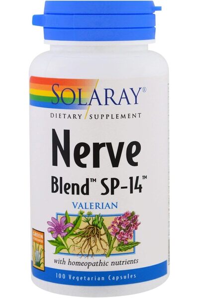 Solaray مزيج الأعصاب SP-14، 100 كبسولة نباتية