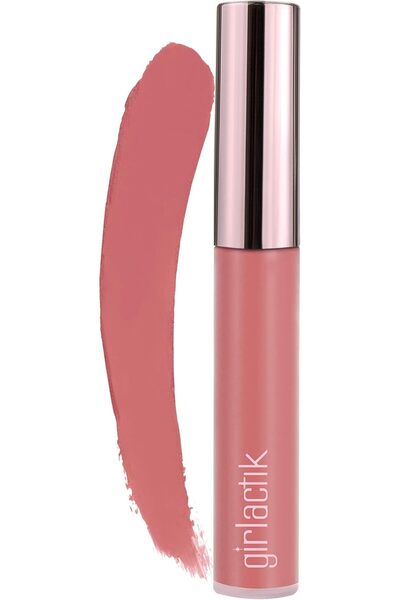 Girlactik أحمر شفاه سائل غير لامع باللون الوردي البطيخي. أحمر شفاه طويل الأمد...