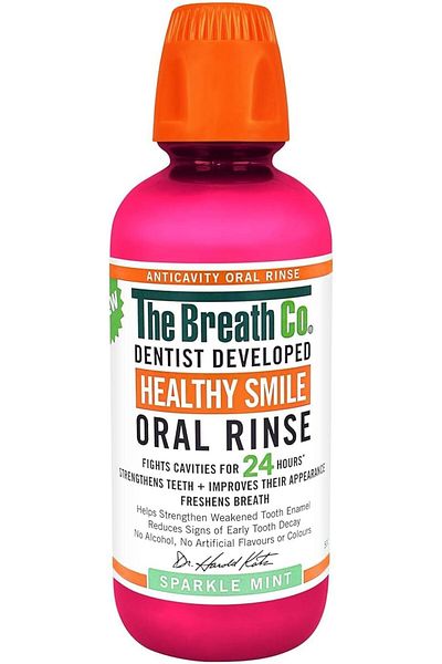 Batiste The Breath Co Alcohol Free Mouthwash Oral Rinse for 12 Hrs for Fresh breath, Sparkle Mint, 4