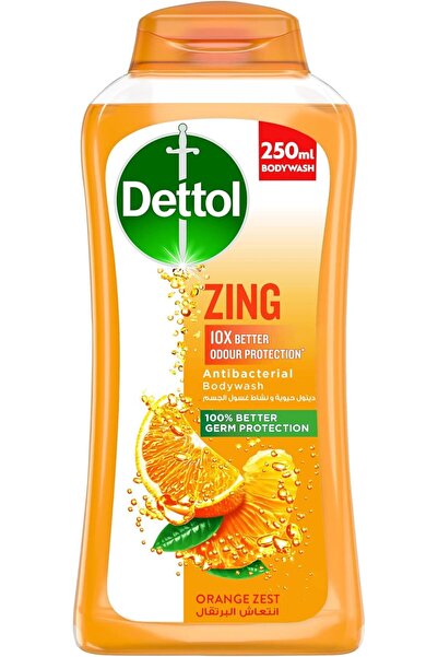 Dettol غسول الجسم المضاد للبكتيريا Zing، حماية أفضل 10 مرات من الروائح، حماية...