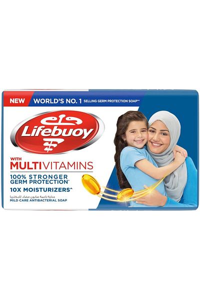 LİFEBUOY LIFEBUOY Bar Soap, Mild Care, for 100 percent Stronger Germ Protection and hygiene with 10x Moisturi