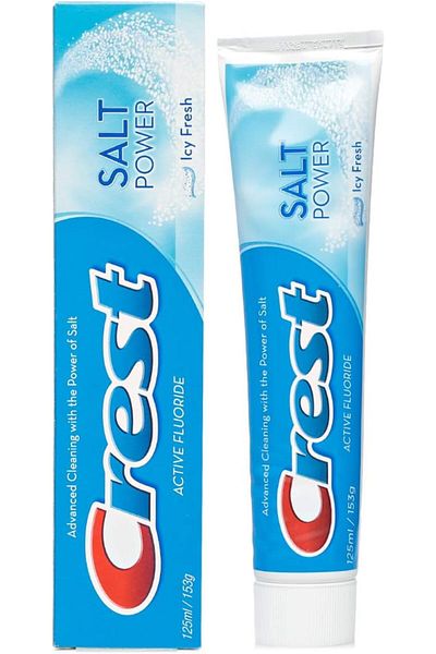 CREST Active Fluoride Salt Power Icy Fresh Toothpaste, 125 Ml