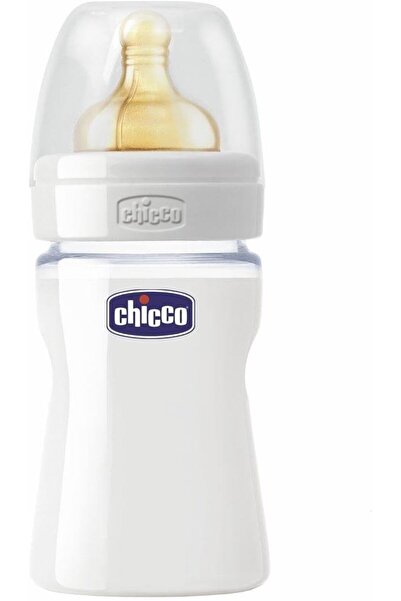 Chicco زجاجة رضاعة طبيعية من الزجاج سعة 240 مل مصنوعة من مادة BPA واللاتكس