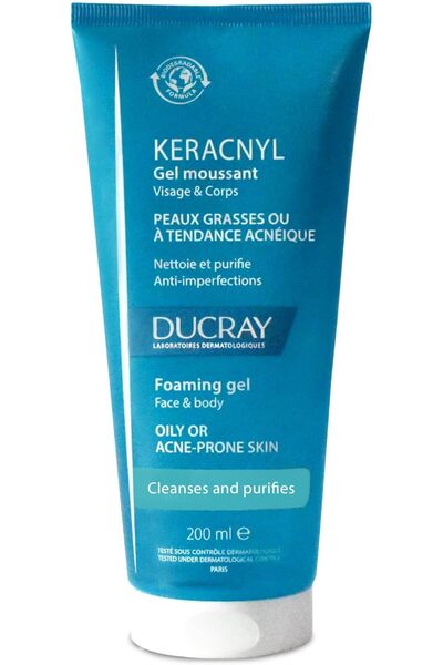 Ducray Keracnyl Cleansing Gel 200 ml