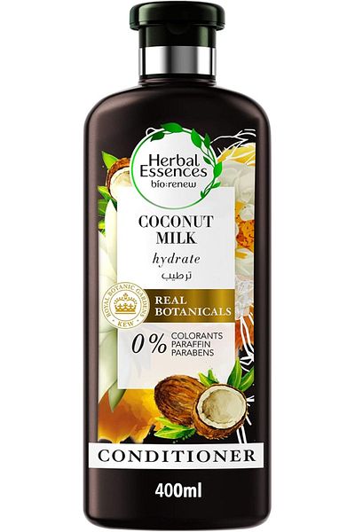 Herbal Essences بلسم حليب جوز الهند المرطب Bio:Renew من Herbal Essences، سعة 400 مل